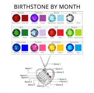 Personalized Birthstone Necklace JEWJOPE101340